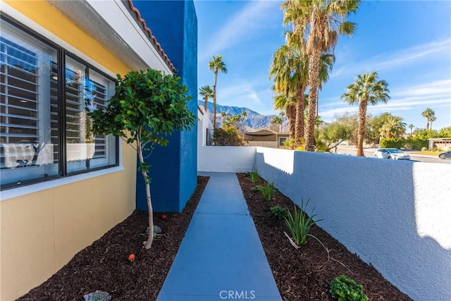 1123 E El Cid E, El Cid, Palm Springs, CA 92262 - view of yard with a mountain view