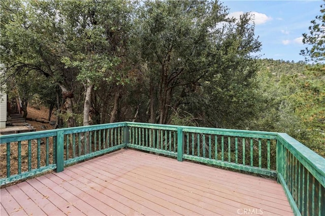 1513 Bernina Dr, Pine Mountain Club, CA 93222 - view of wooden deck