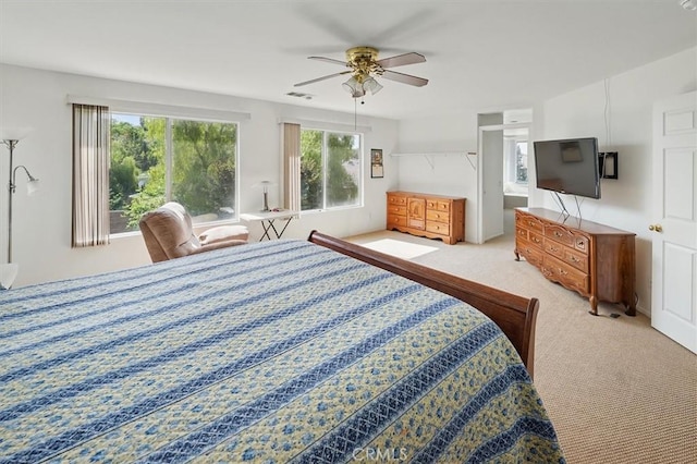 28652 Deer Springs Dr, Saugus, CA 91390 - bedroom featuring carpet and a ceiling fan