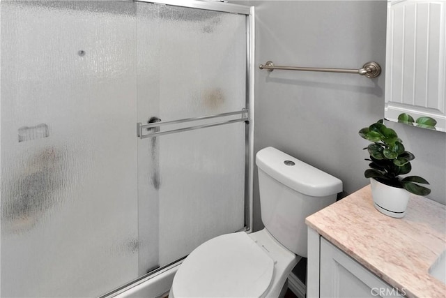 15074 Willow St, Hesperia, CA 92345 - full bathroom with a shower stall, vanity, and toilet