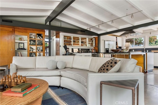 3137 Lees Ave, Long Beach, CA 90808 - living room featuring concrete floors