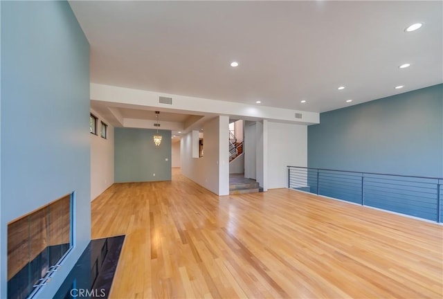 143 Union Jack Mall, Marina Del Rey, CA 90292 - unfurnished living room featuring recessed lighting and wood finished floors