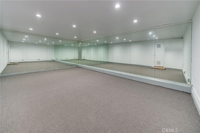 143 Union Jack Mall, Marina Del Rey, CA 90292 - below grade area featuring carpet flooring and recessed lighting