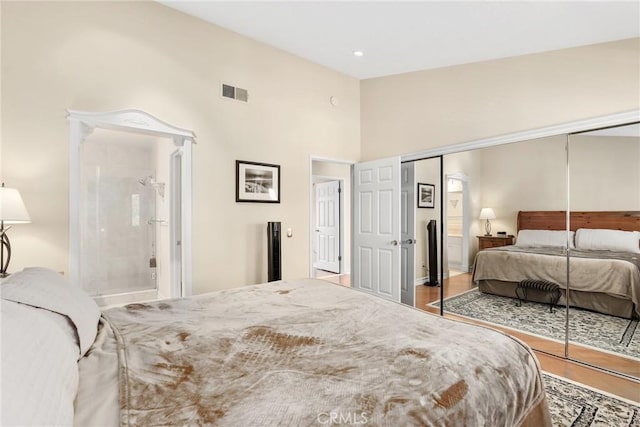 2800 Plaza Del Amo 458, Torrance, CA 90503 - bedroom with a closet, recessed lighting, and wood finished floors
