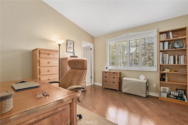 2800 Plaza Del Amo 458, Torrance, CA 90503 - office with lofted ceiling, wood finished floors, and baseboards