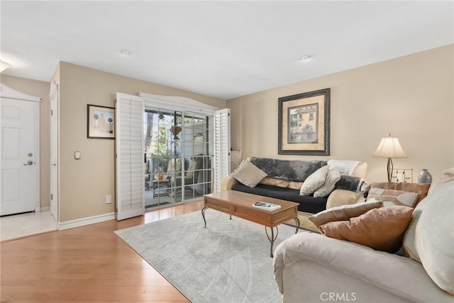 2800 Plaza Del Amo 458, Torrance, CA 90503 - living room with baseboards and light wood finished floors
