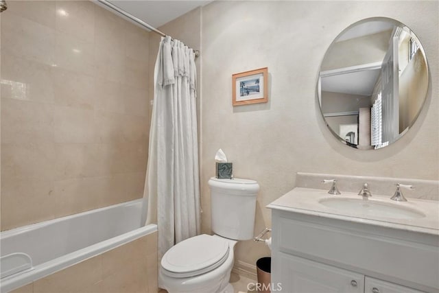 2800 Plaza Del Amo 458, Torrance, CA 90503 - bathroom featuring toilet, tiled shower / bath combo, and vanity