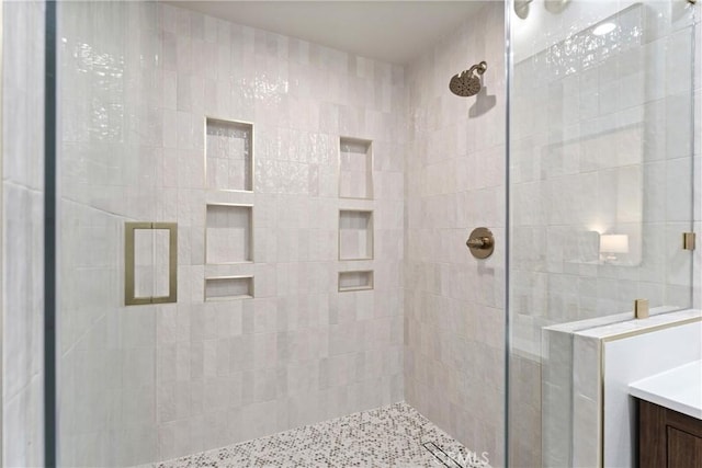 420 W Bennett Ave, Glendora, CA 91741 - bathroom with a shower stall and vanity