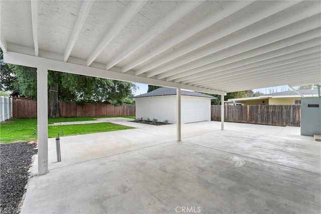 420 W Bennett Ave, Glendora, CA 91741 - view of patio / terrace featuring a garage and an outdoor structure