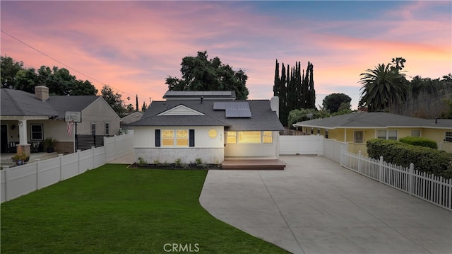 420 W Bennett Ave, Glendora, CA 91741 - view of front of house featuring solar panels and driveway