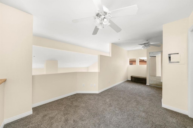 11354 Via Rancho San Diego Unit J, El Cajon, CA 92019 - carpeted empty room with baseboards and ceiling fan