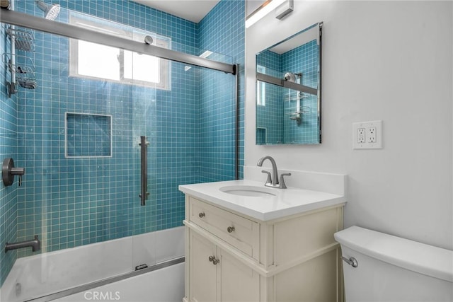 1517 Steinhart Ave, Redondo Beach, CA 90278 - full bath with toilet, shower / bath combination with glass door, and vanity