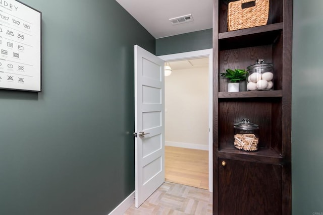 hall with baseboards