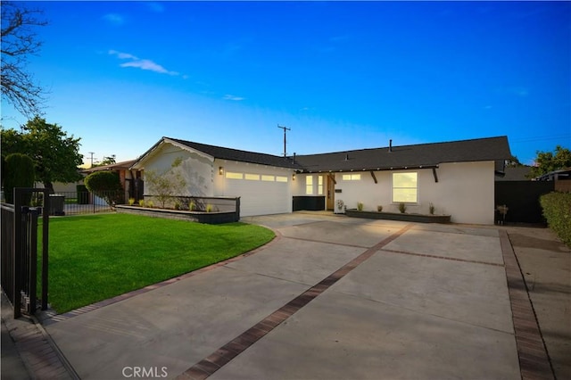 1825 W Carlton Pl, Santa Ana, CA 92704 - ranch-style home featuring concrete driveway, stucco siding, an attached garage, and central AC unit