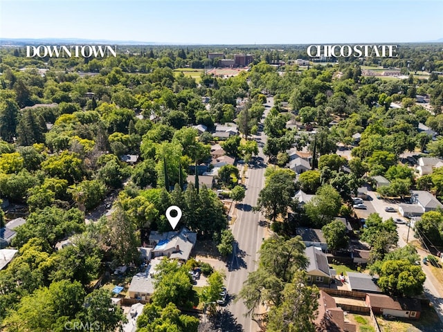 1256 Warner St, Chico, CA 95926 - aerial view