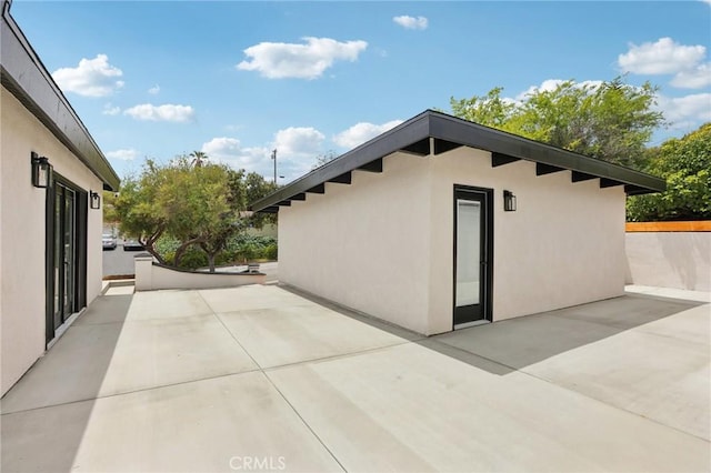 2105 Noble View Dr, Rancho Palos Verdes, CA 90275 - view of property exterior featuring a patio and stucco siding