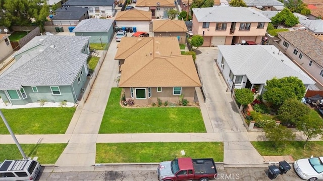 aerial view of residential area