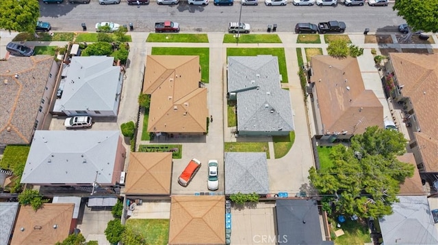 aerial perspective of suburban area