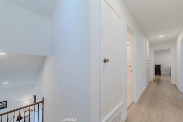 5855 Via Sonora Unit 39, Yorba Linda, CA 92887 - corridor featuring an upstairs landing, recessed lighting, and baseboards