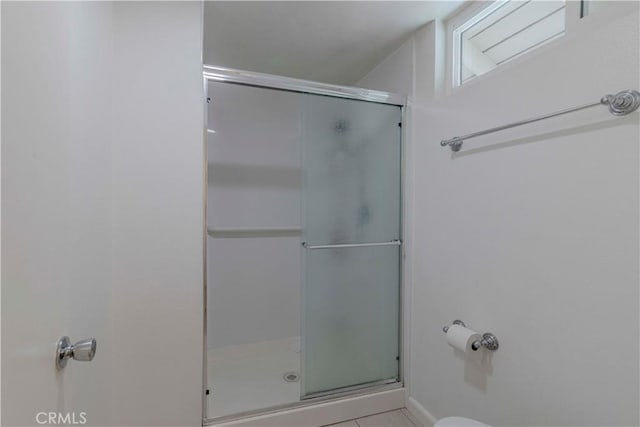 5855 Via Sonora Unit 39, Yorba Linda, CA 92887 - full bath with a stall shower and tile patterned flooring