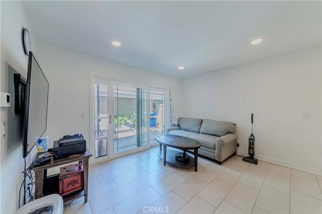 5855 Via Sonora Unit 39, Yorba Linda, CA 92887 - living room with recessed lighting and light tile patterned flooring