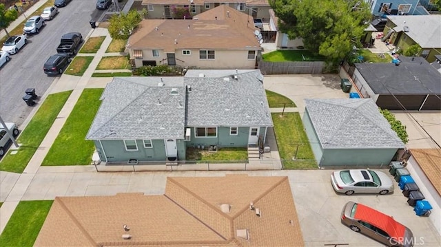 aerial perspective of suburban area