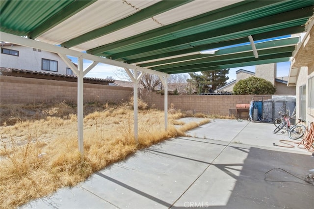 view of patio / terrace featuring a fenced backyard