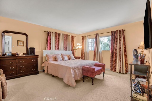 17027 Simonds St, Granada Hills, CA 91344 - bedroom featuring light colored carpet