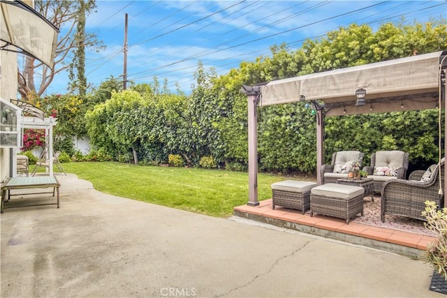 17027 Simonds St, Granada Hills, CA 91344 - view of patio with an outdoor living space