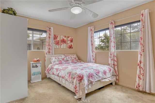 17027 Simonds St, Granada Hills, CA 91344 - carpeted bedroom featuring ceiling fan and baseboards
