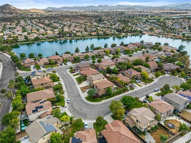 29221 Loden Cir, Menifee, CA 92584 - aerial view of property and surrounding area with nearby suburban area and a water and mountain view