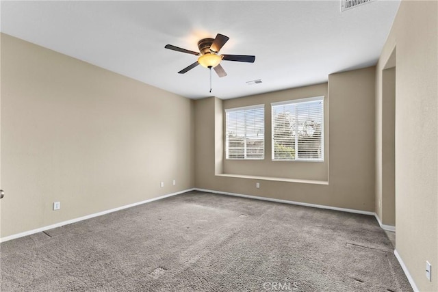 29221 Loden Cir, Menifee, CA 92584 - empty room featuring carpet flooring, a ceiling fan, and baseboards