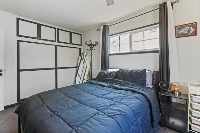7045 Varna Ave, North Hollywood, CA 91605 - bedroom featuring carpet flooring and a ceiling fan
