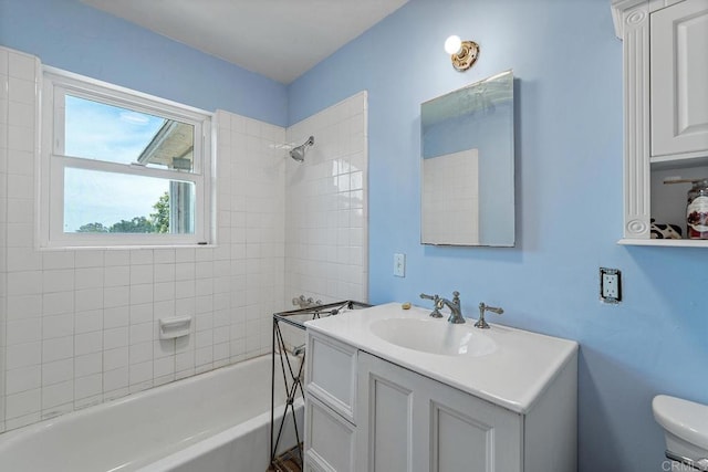 2163 Gracey Ln, Fallbrook, CA 92028 - bathroom featuring vanity, bathing tub / shower combination, and toilet