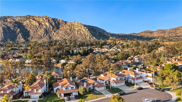 23770 Waterleaf Cir, Moreno Valley, CA 92557 - aerial view of residential area with a water and mountain view