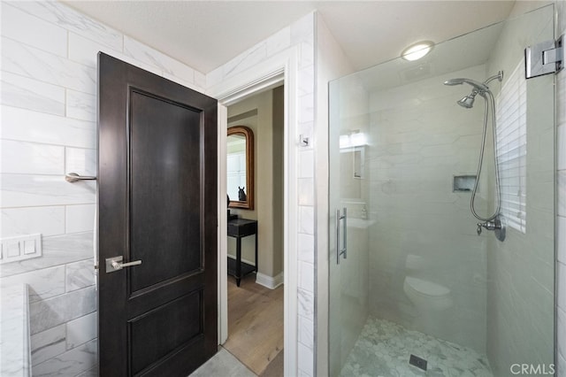 46397 Kohinoor Way, Temecula, CA 92592 - full bath featuring a shower stall and wood finished floors