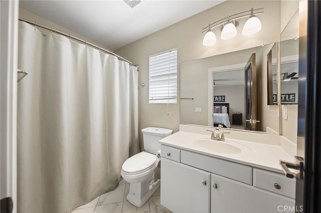 46397 Kohinoor Way, Temecula, CA 92592 - bathroom with marble finish floors, vanity, and ensuite bathroom