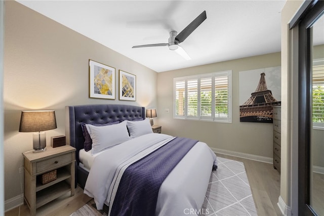 46397 Kohinoor Way, Temecula, CA 92592 - bedroom featuring wood finished floors and ceiling fan