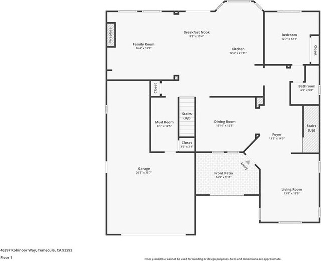 46397 Kohinoor Way, Temecula, CA 92592 - view of home floor plan