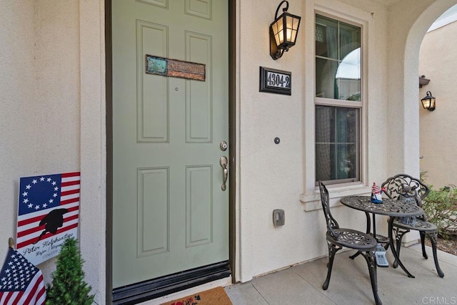 4304 Pacifica Way Unit 2, Oceanside, CA 92056 - entrance to property featuring covered porch and stucco siding