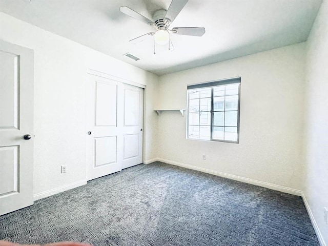 4304 Pacifica Way Unit 2, Oceanside, CA 92056 - unfurnished bedroom with carpet floors, a closet, and ceiling fan