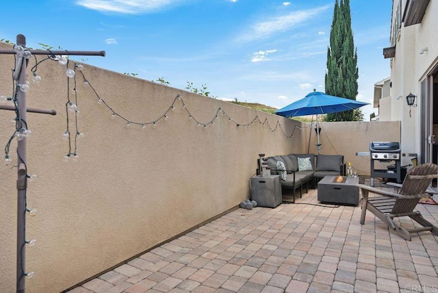 4304 Pacifica Way Unit 2, Oceanside, CA 92056 - view of patio / terrace featuring outdoor lounge area and area for grilling