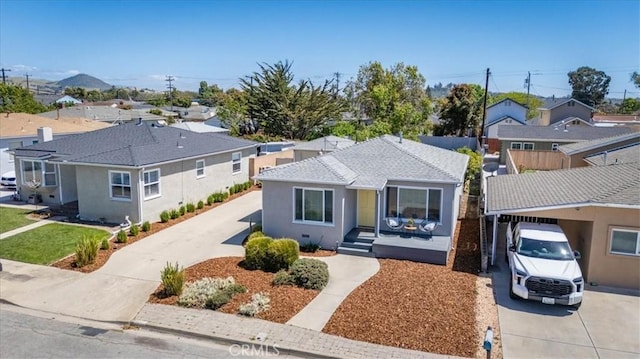 715 Bennett Ave, Arroyo Grande, CA 93420 - bungalow-style house featuring driveway, a residential view, and stucco siding