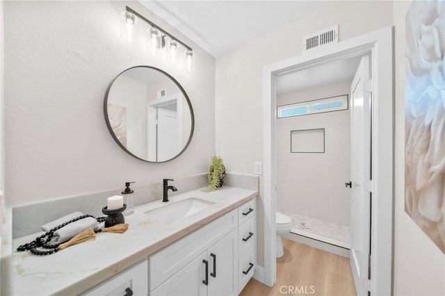 29140 Via Norte, Temecula, CA 92591 - full bathroom with vanity, wood finished floors, and a walk in shower