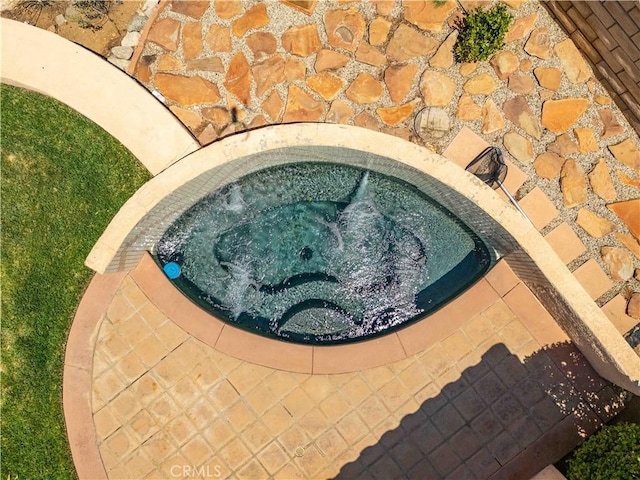 exterior view of a hot tub
