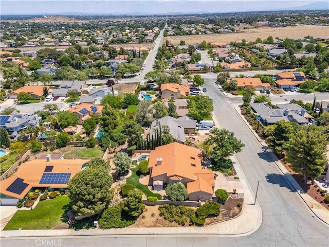 aerial perspective of suburban area