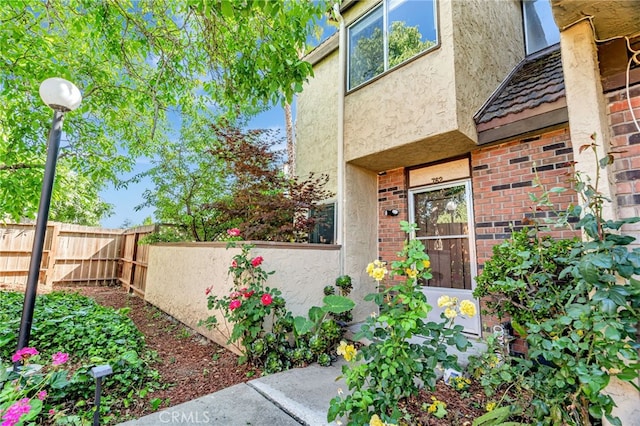 762 Dragonfly Ct, San Jose, CA 95133 - property entrance with stucco siding and brick siding
