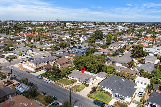 aerial overview of property's location featuring nearby suburban area