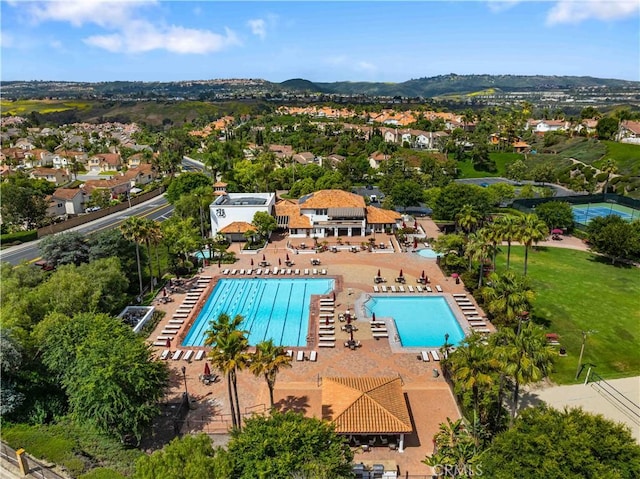 25141 La Jolla Way Unit F, Laguna Niguel, CA 92677 - aerial view of a pool area