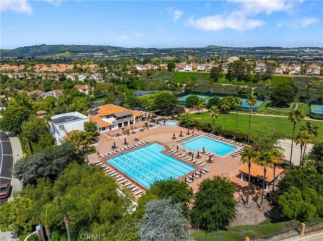 25141 La Jolla Way Unit F, Laguna Niguel, CA 92677 - drone / aerial view of a pool